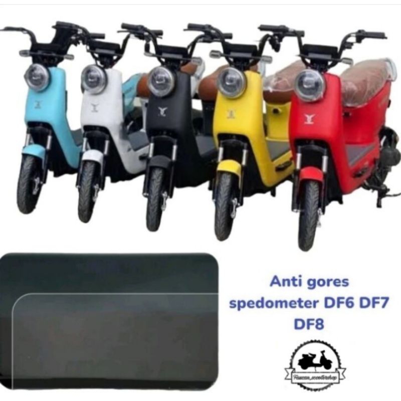 Anti gores speedometer motor listrik DF6 DF7 DF8 ORI MAXDECAL - aksesoris speedometer motor listrik