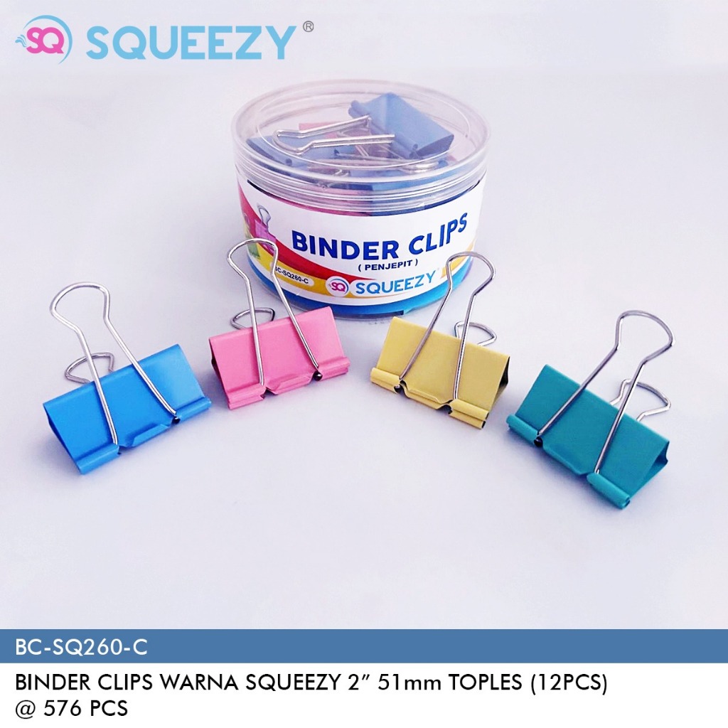 

Binder clip 260 Pastel SQ-260C (1 Toples)