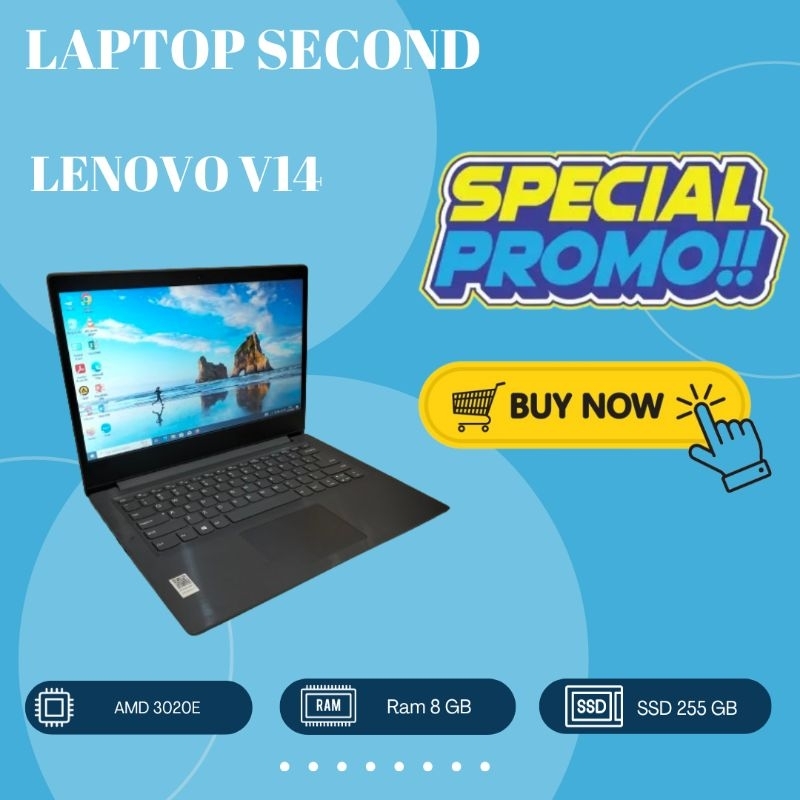 Laptop Second Lenovo Ram 8 GB SSD 256 GB
