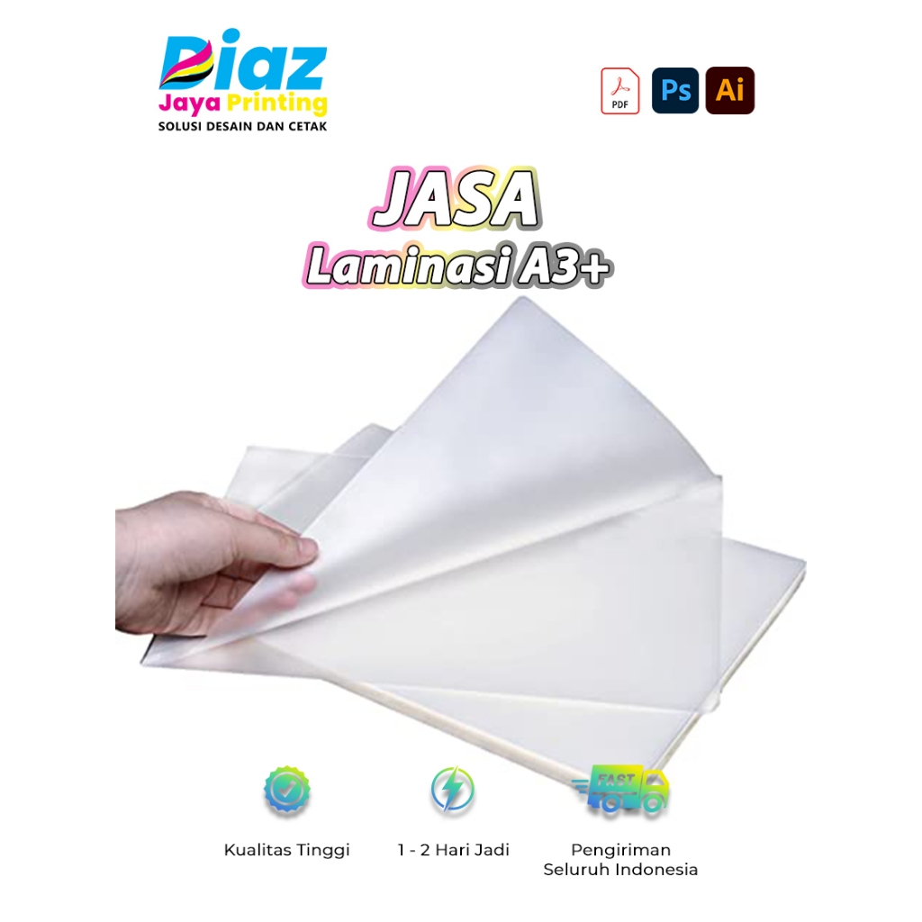 

Jasa Laminasi Glossy / Doff Ukuran A3+