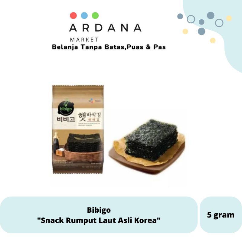

Bibigo Rumput Laut 5gr isi 10 Lembar