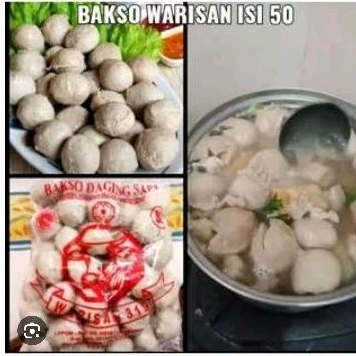 

Bakso warisan 319 AB isi 50| bakso sapi enak