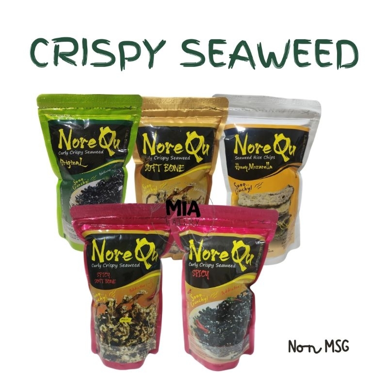 

NOREQU Crispy Seaweed Rumput Laut Sesame Seed Honey Mozarella tanpa MSG mpasi