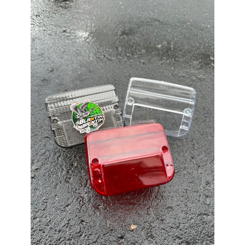 mika stoplamp gl100 merah bening smoke kaca stoplamp gl100 bening smoke merah