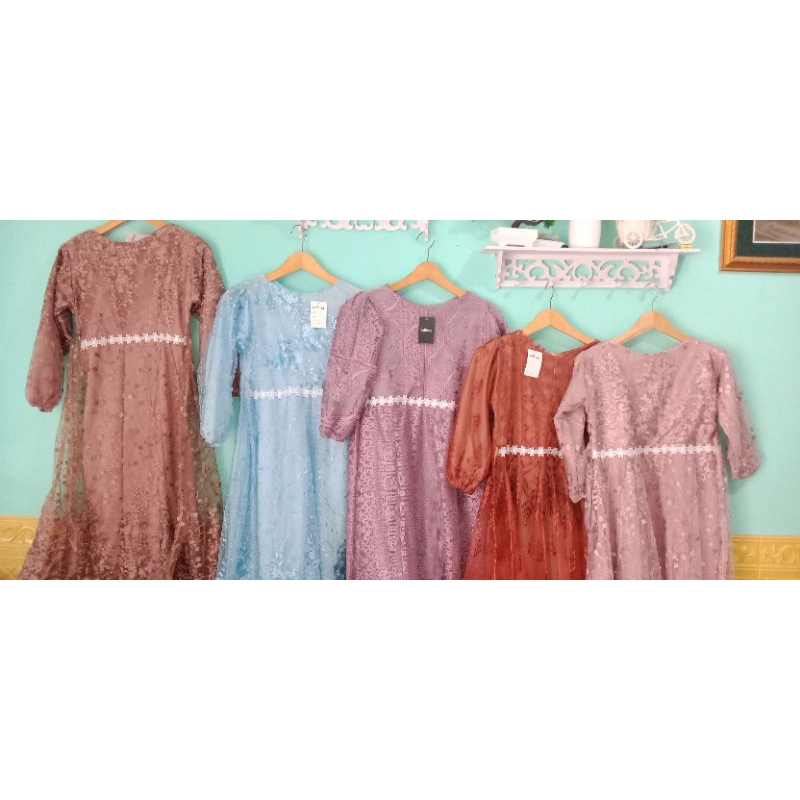 paket gamis Brukat anak pest