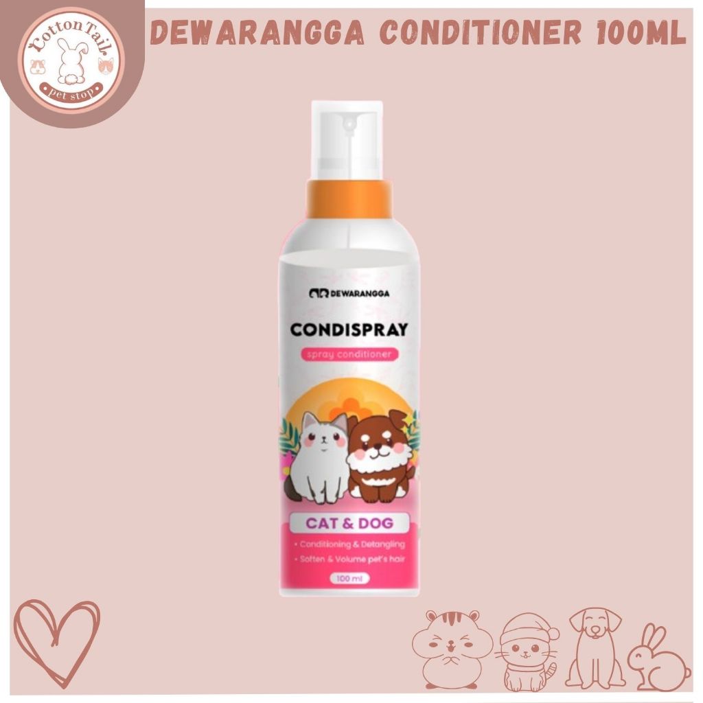 DEWARANGGA Conditioner Kucing Tanpa Bilas CONDISPRAY 100ml - Conditioner Kucing Tanpa Bilas 100ml