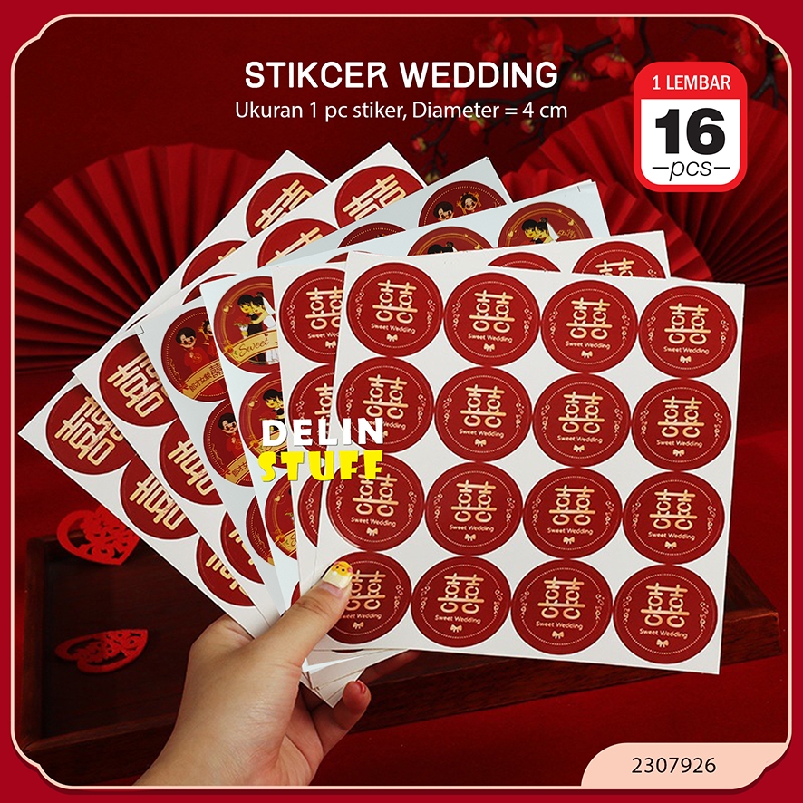 

Stiker Wedding Stiker Buah Stiker Double Happiness Stiker Hie Stiker Sangjit Phangteh isi 16 pcs (2307926)