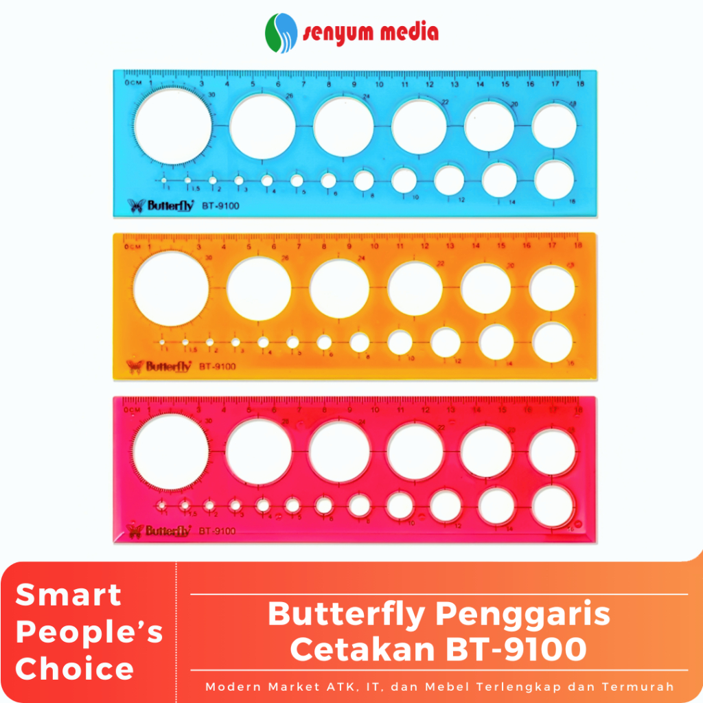 

Butterfly Penggaris Cetakan BT-9100 (1 Pcs) (S:PCS)