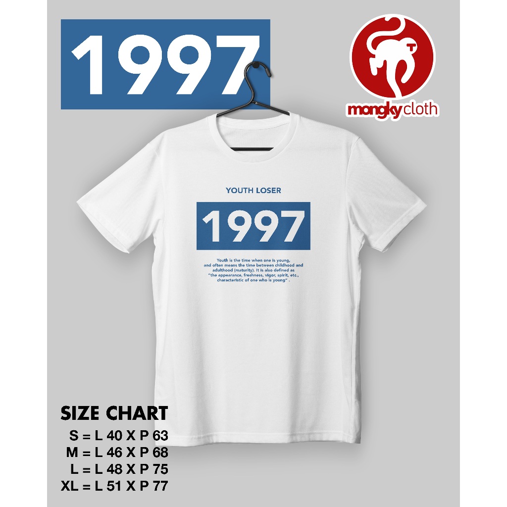 Kaos 1997 Youth Loser terbaru