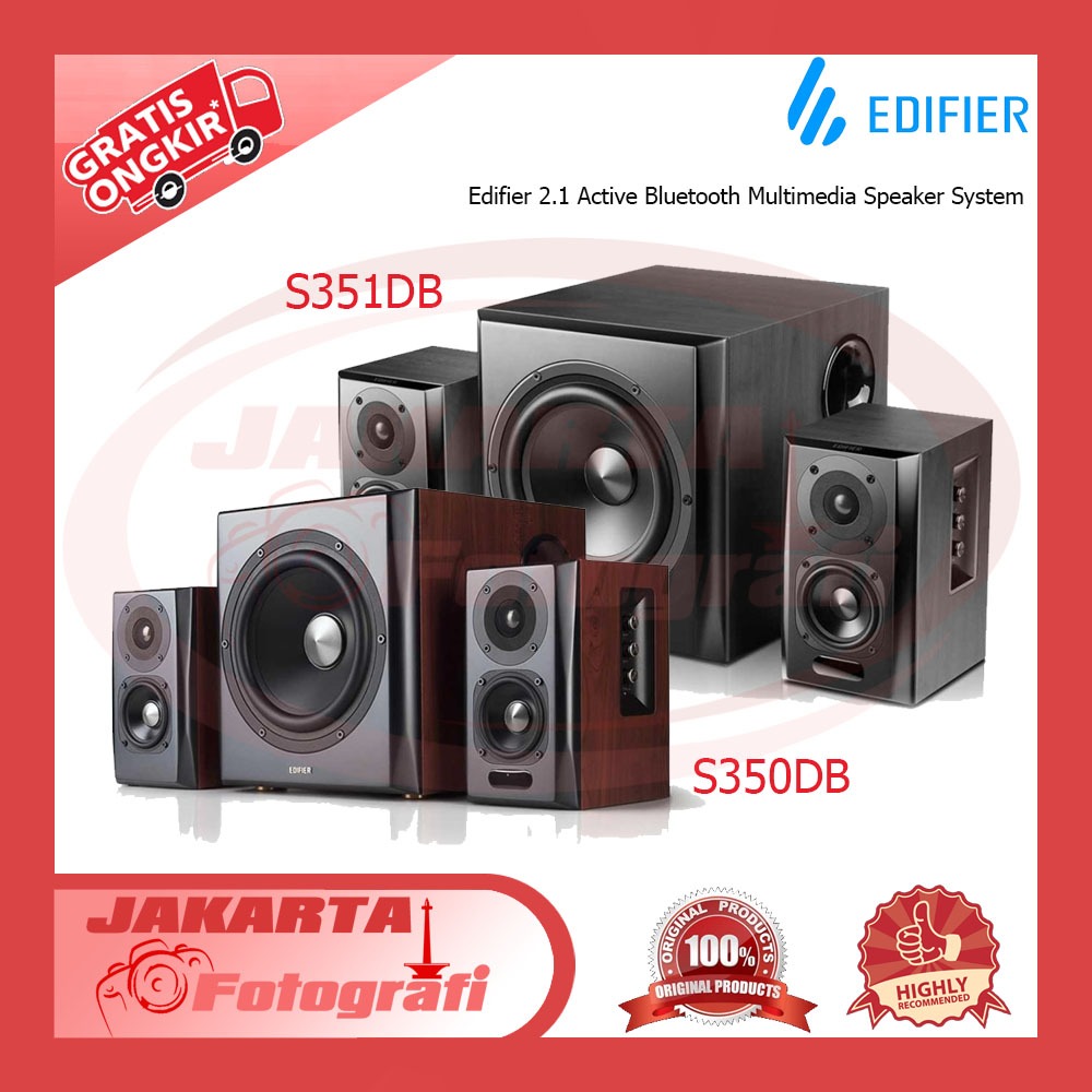Edifier 2.1 Active Bluetooth Multimedia Speaker System - S350DB S351DB