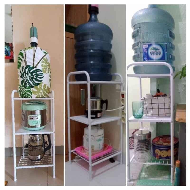 INFORMA RAK STORAGE / Rak Galon / Rak Rice cooker / Rak Dapur BAHAN full Besi
