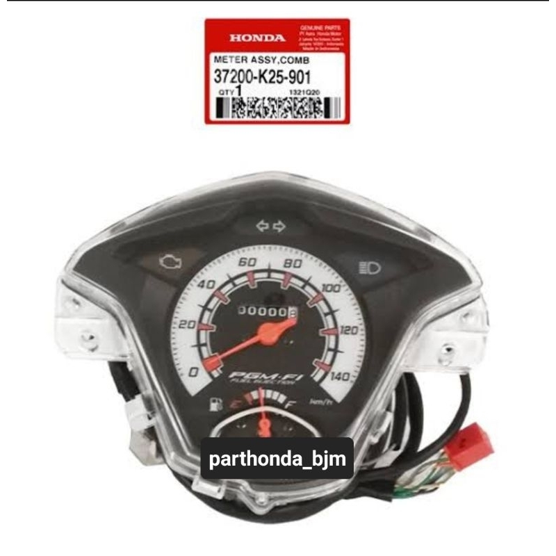 37200-K25-901 SPIDOMETER BEAT FI 2013 SPIDOMETER BEAT FI OLD SPIDOMETER ASSY BEAT FI 37200K25901