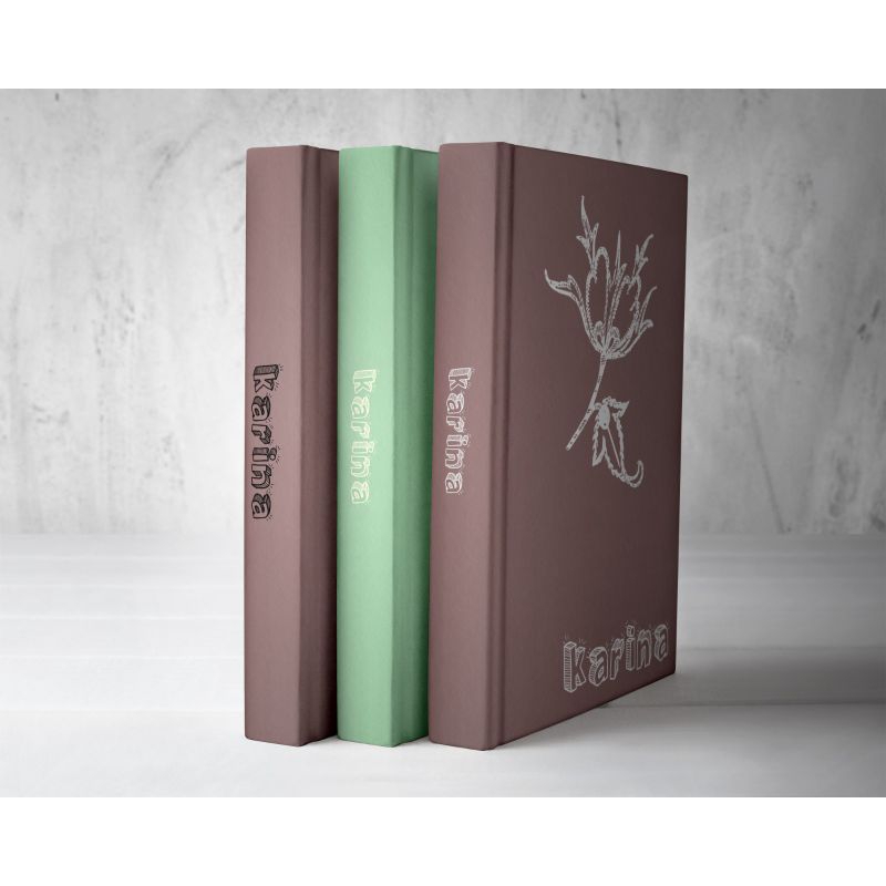 

notes book, buku catatan hard cover (custom nama)