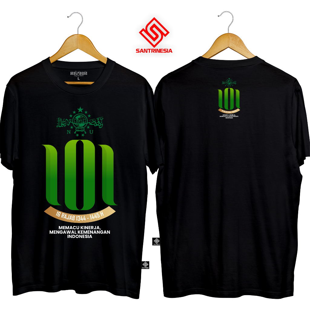 Santrinesia Kaos Harlah Nahdlatul Ulama NU Aswaja Nahdliyin