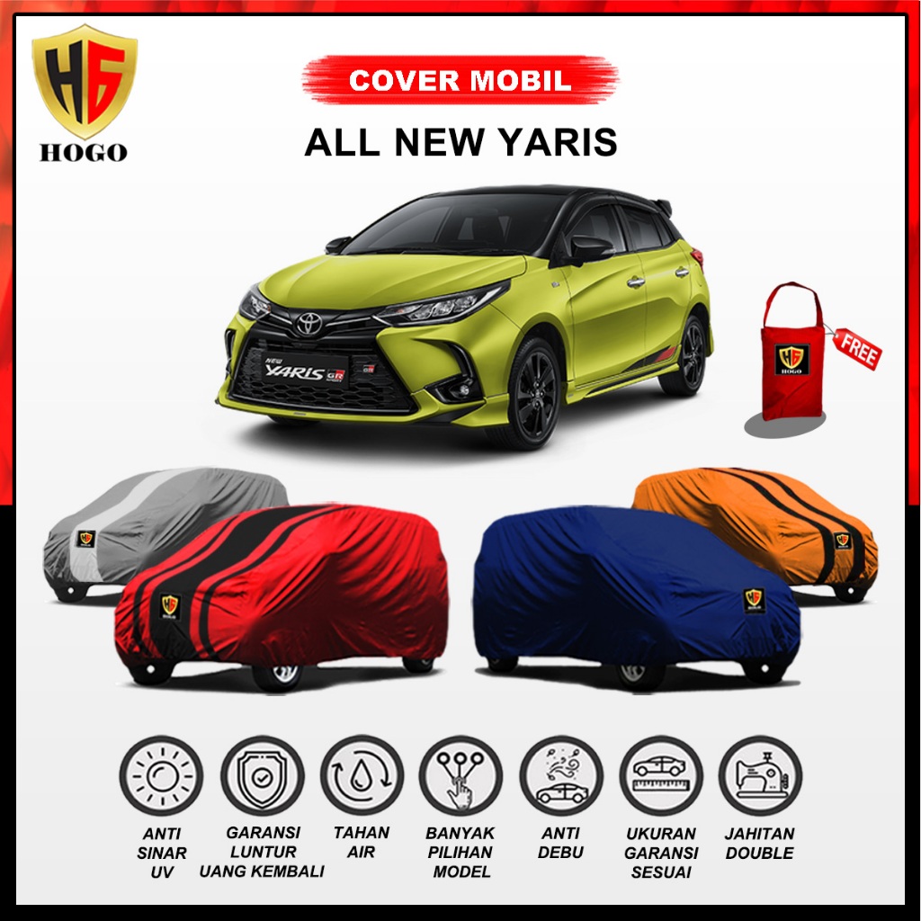 Car Body Cover Mobil All New Yaris GR Sport 2022 / Sarung Mobil Toyota Yaris / Penutup Mantel Selimu