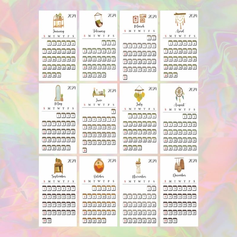 

[A6] KALENDER 2025 (12 BULAN)