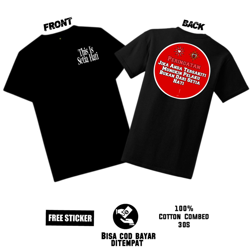 KAOS THIS IS SETIA HATI Versi HITAM (Bisa Untuk PSHT/PSHW)