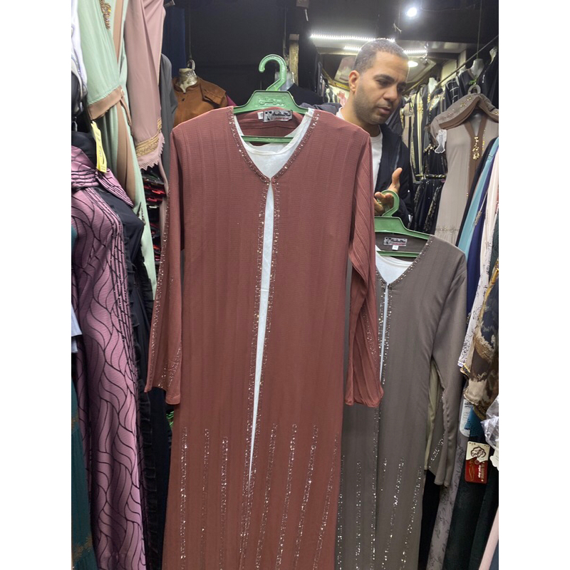 abaya merah bata / impor mesir dress abaya