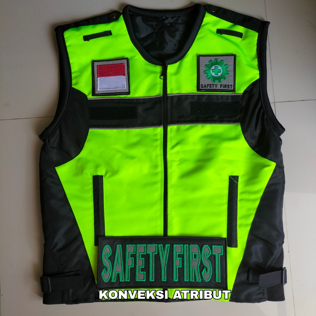 rompi safety first k3 taslan waterproof