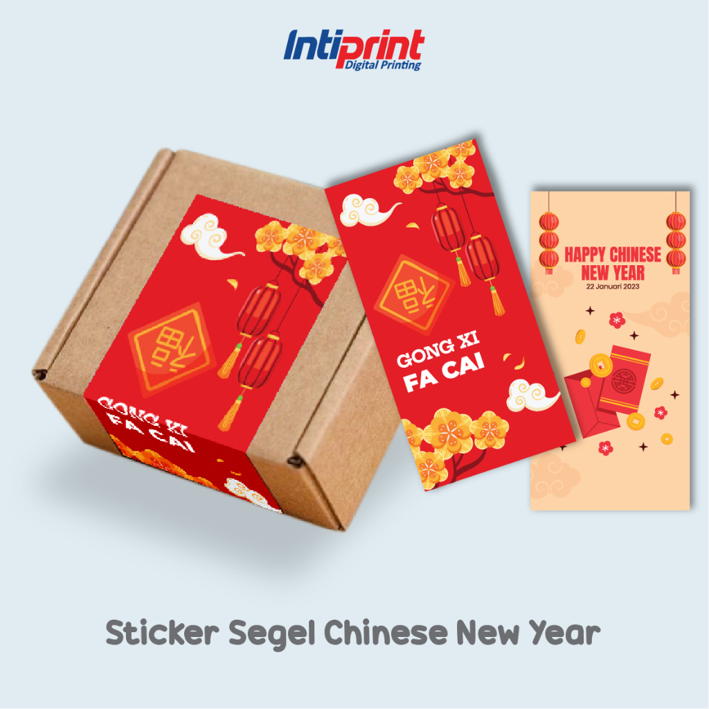 

PCS STICKER SEGEL BOX IMLEK I SEGEL HAMPERS GONG XI FA CAI CNY
