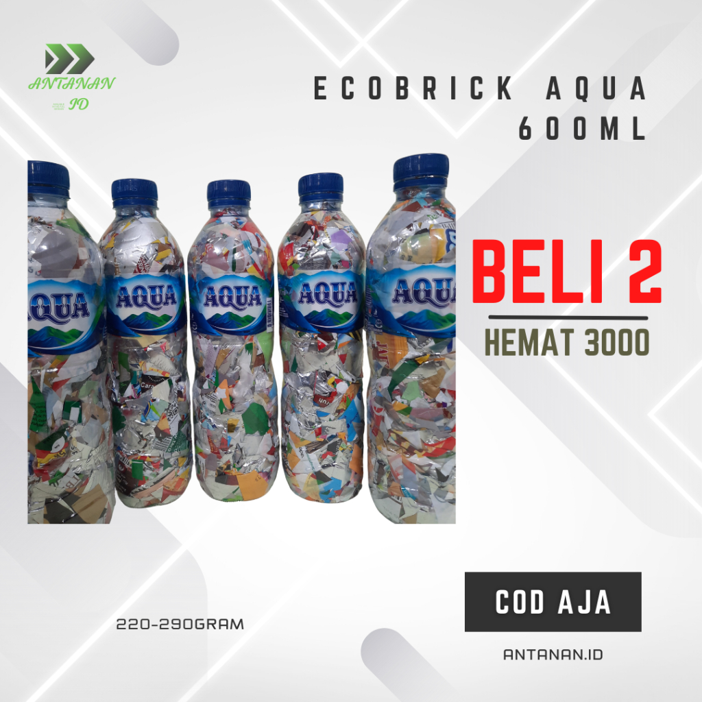 ECOBRICK 600ml BOTOL AQUA