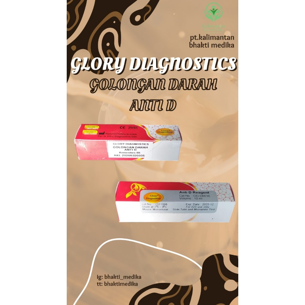 GLORY DIAGNOSTIC GOLONGAN DARAH ANTI D