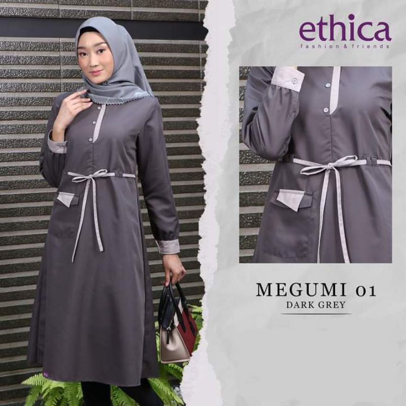 MEGUMI 01 DARK GREY/TUNIK ABU TUA/TUNIK ETHICA