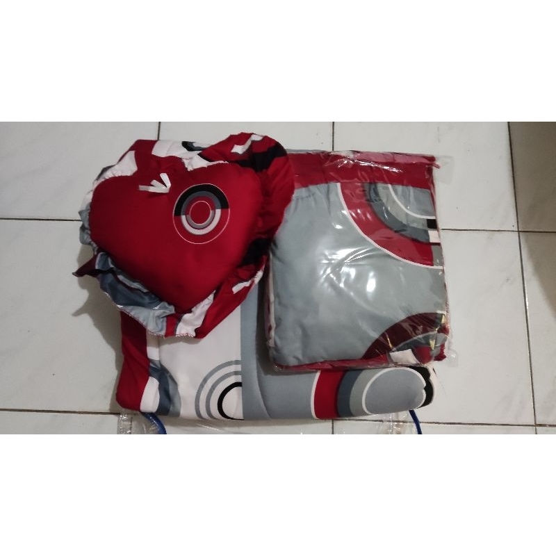 Bedcover bonita rumbai king ukuran 180x200 rijek selimut