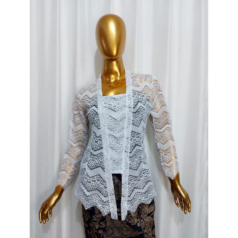 kebaya brokat putih | brokat | kebaya bali