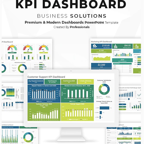 

ART U85S NS Business KPI Dashboard PowerPoint Template