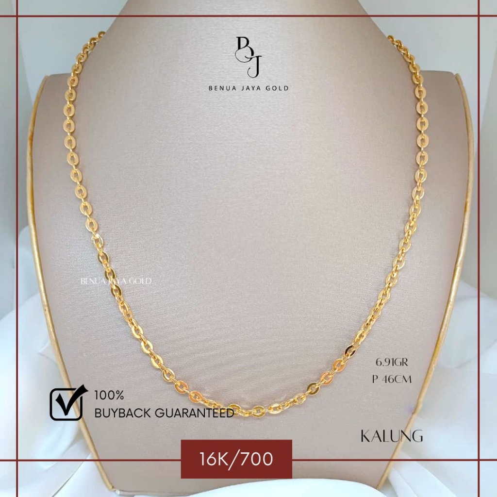 Kalung Rantai Olympic Emas 16K/700