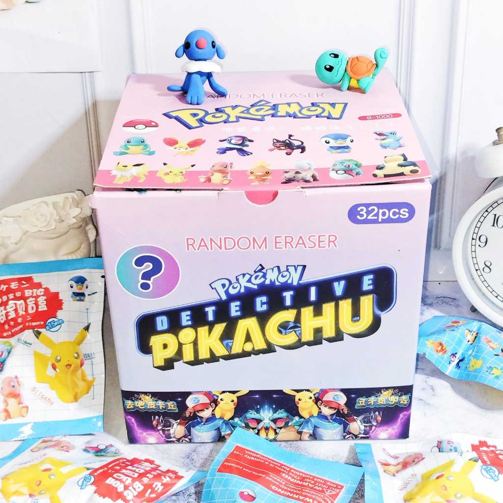 

Penghapus Misteri Pokemon 1 Box isi 32 pack Lengkap CUTE Lucu TERMURAH / Penghapus POKEMON Mystery 1 Box Besar isi 32 pcs Stip Alat Tulis Anak Kekinian Best Quality Favorit Bisa Grosir dan COD