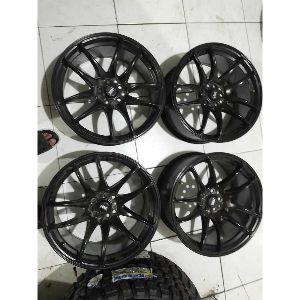 Velg Mobil Bekas Ring 18 Lubang 5 KAMIKAZE HSR R18X8,5-9,5 H10X100-114,3 ET40-35