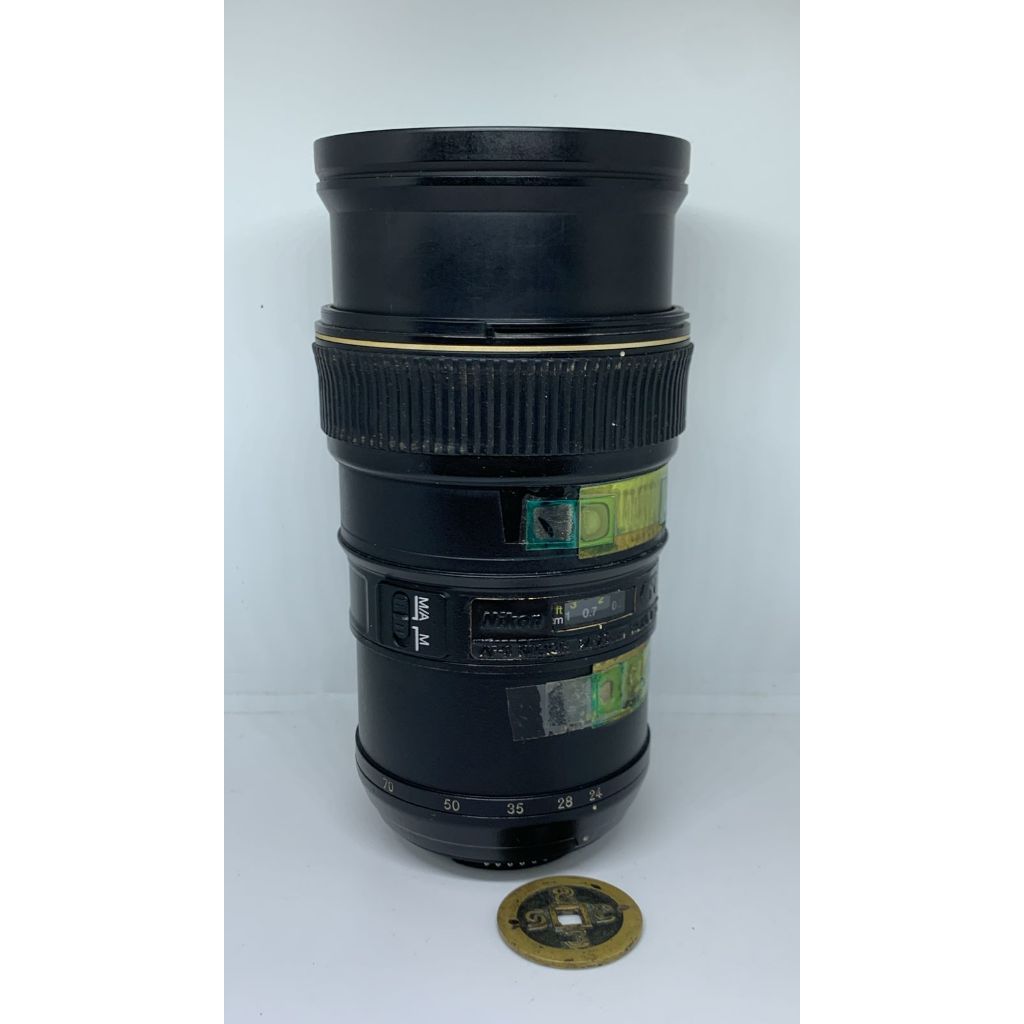 Lensa Nikon 24-70mm f2.8 RUSAK