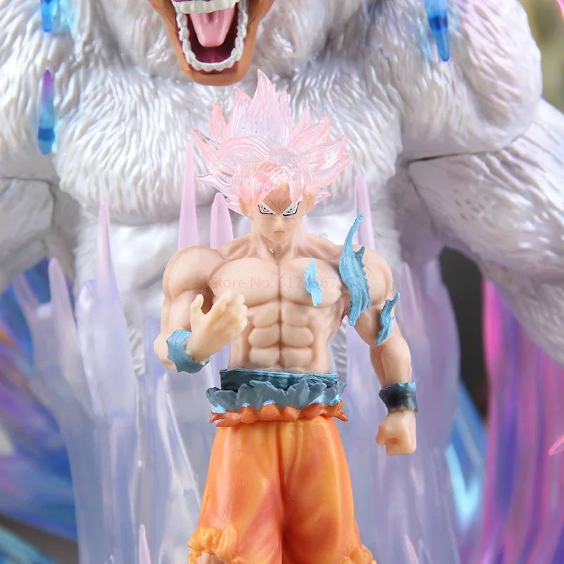 Action Figure Goku Ultra Instinct Oozaru White Great Ape PVC Recast