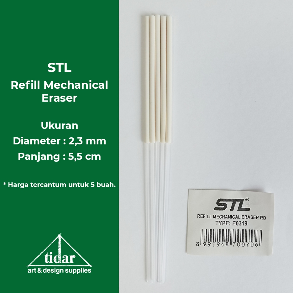 

STL Refill Mechanical Eraser Pen - Refil /Isi Penghapus Pensil Mekanik