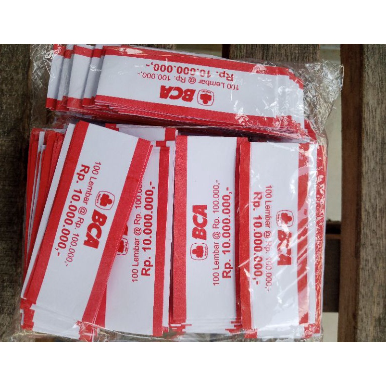 

ART V58L COD SABUK UANG BAN UANG 1 JUTA ALL BANK BCA MANDIRI BNI BSI BRI BI ISI 5 PCS