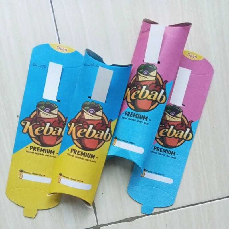 

500 Lembar bungkus kebab / Kemasan kebab / Wadah kebab / Pembungkus kebab / Box kebab