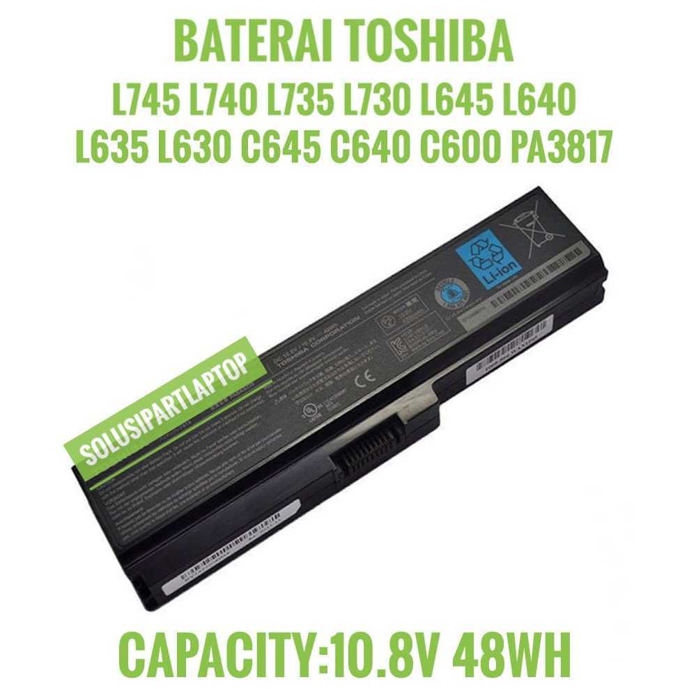 Baterai Laptop Toshiba L645 , L745 , C640 - PA-3817U-1BRS