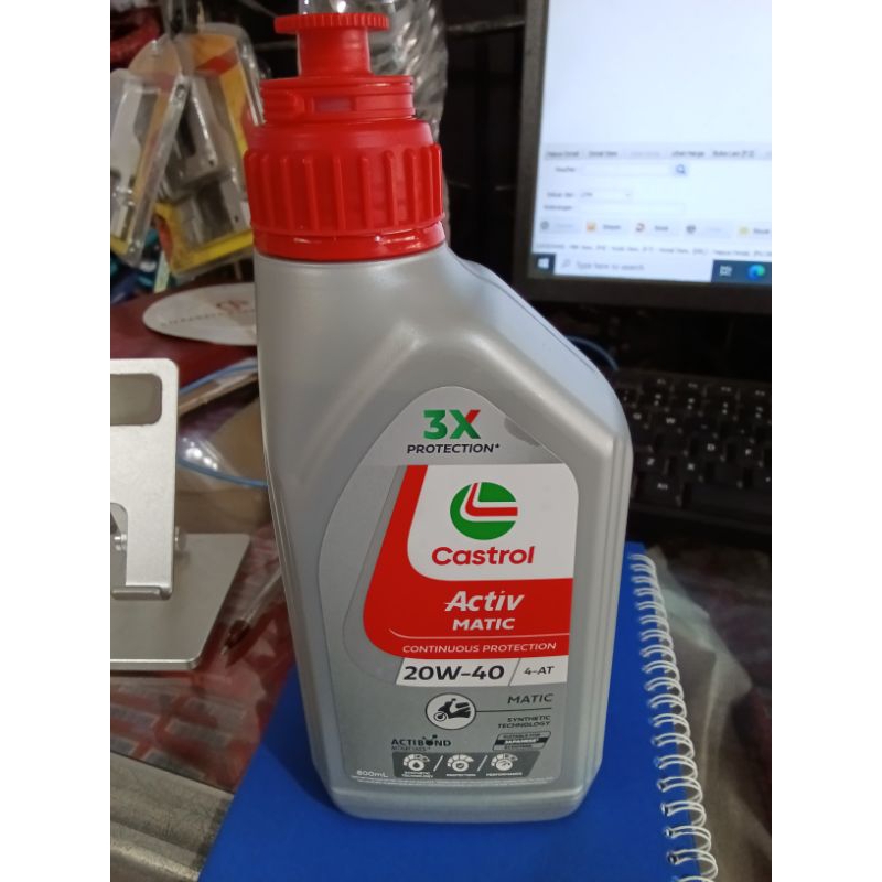 Oli Matic Aktif 20W-40 0,8L Castrol