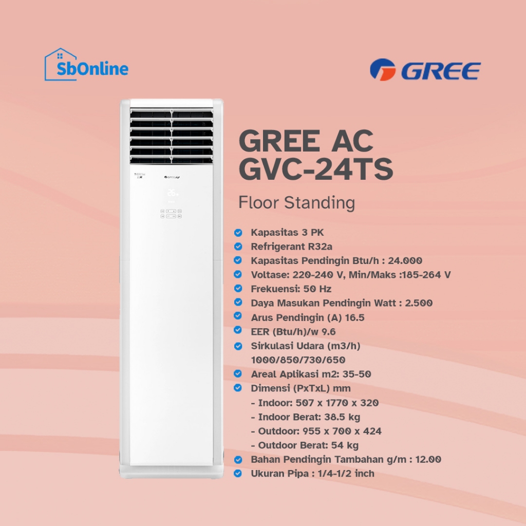 GREE AC Floor Standing GVC-24TS