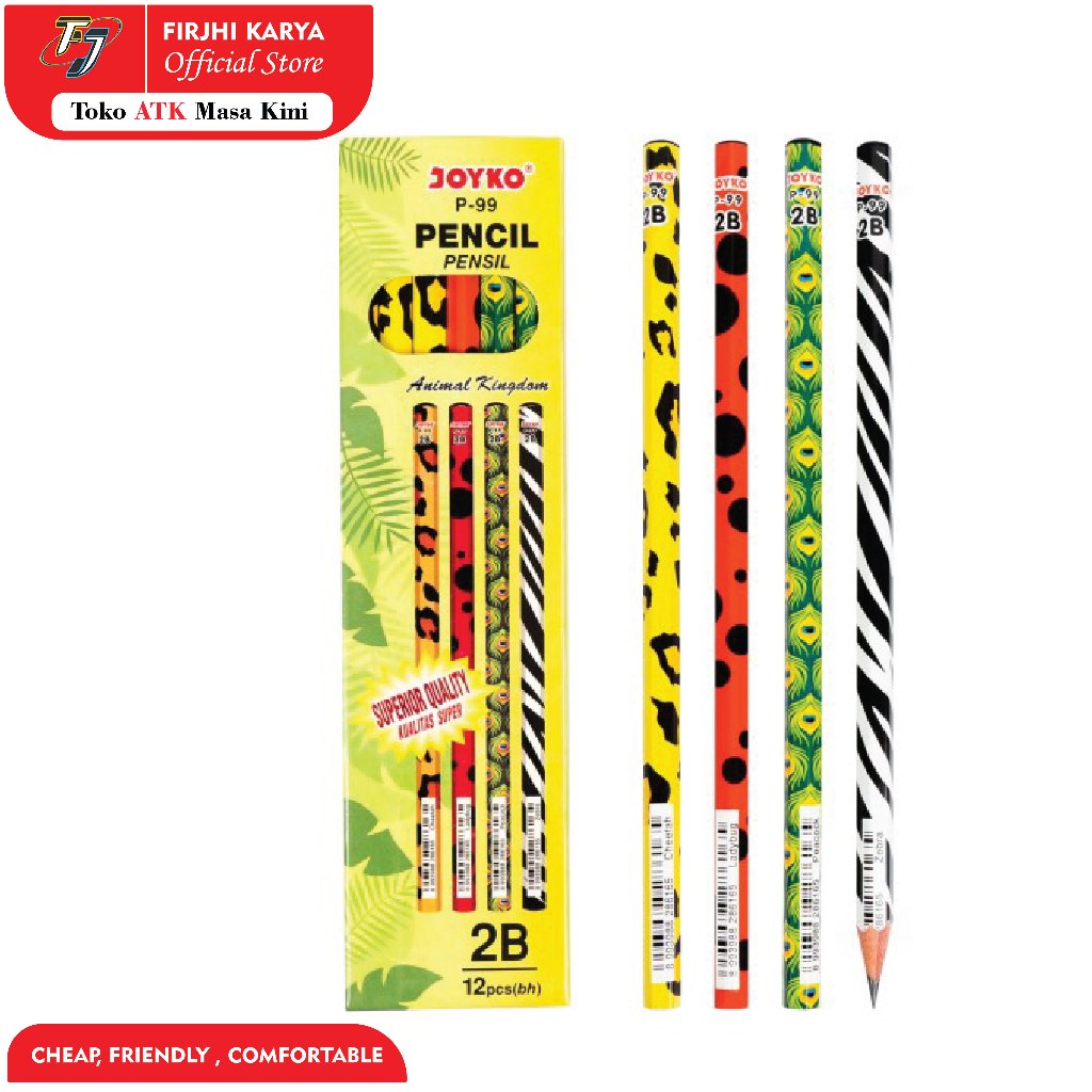 

Pensil Karakter Animal Kingdom 2B - Joyko P 101