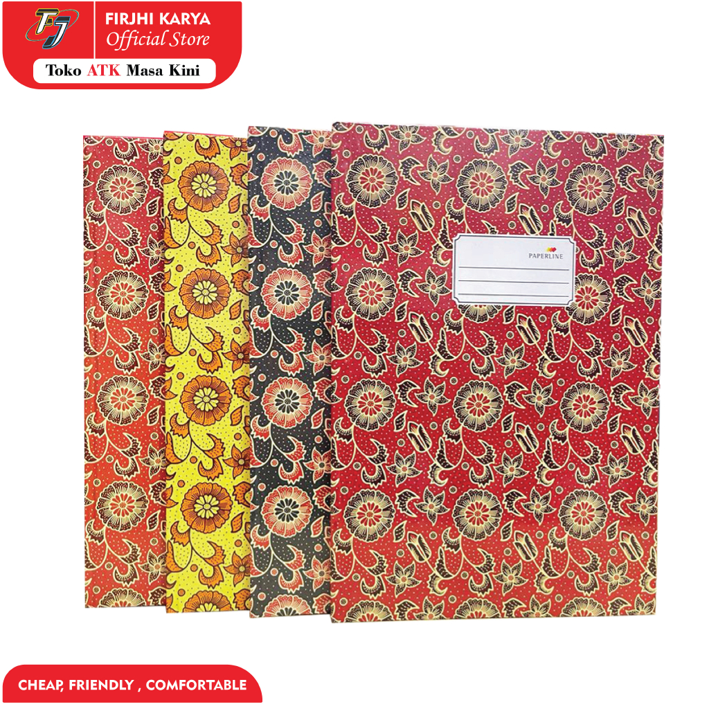 Buku HC Folio Paperline Isi 200 Lembar - Buku Batik