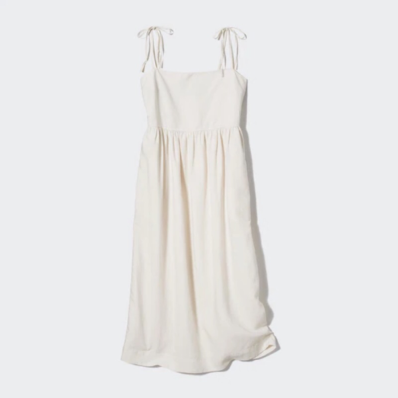 UNIQLO Women Camisole Dress Gaun Kamisol Wanita Linen Blend