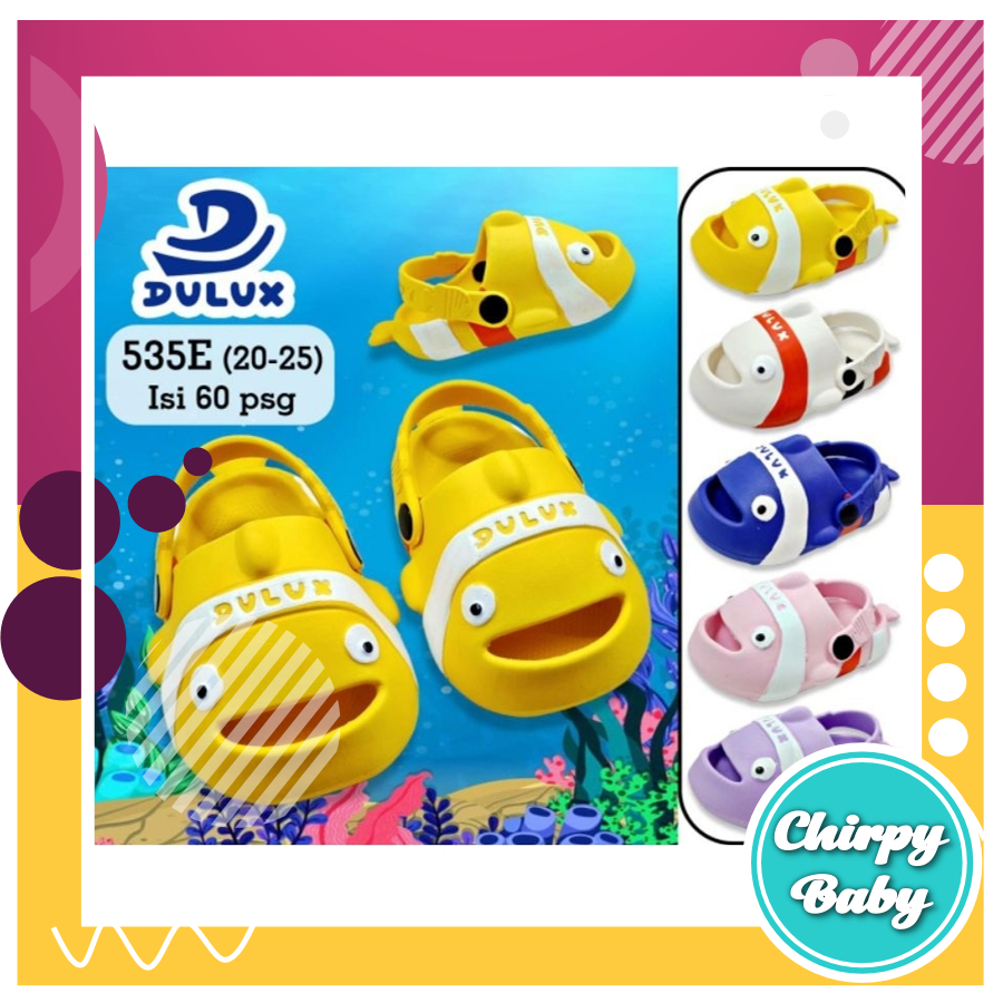 Sandal anak laki laki dan perempuan selop ikan Nemo lucu