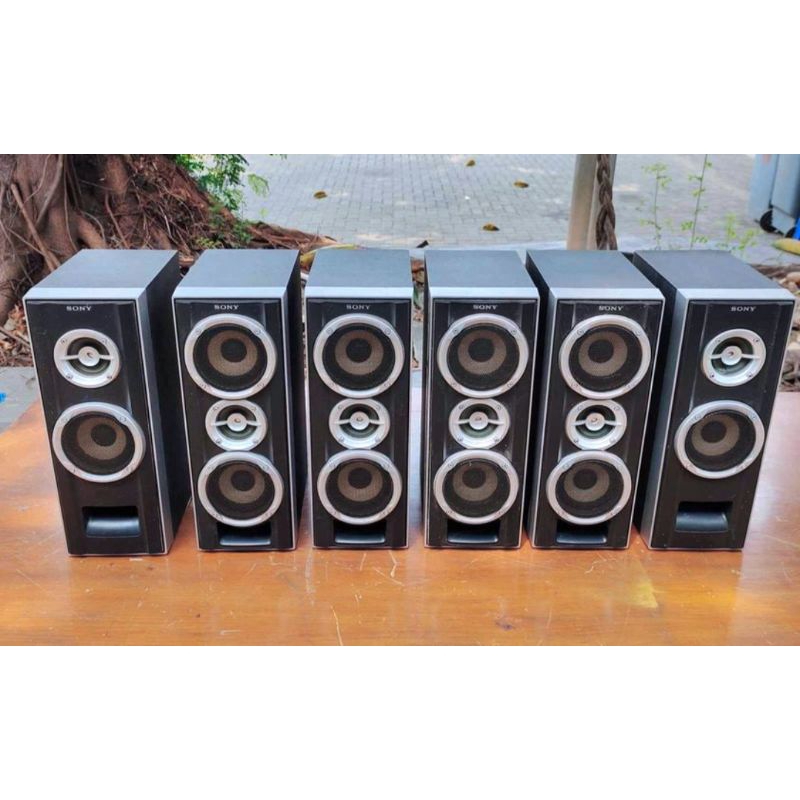 6 PCS SPEAKER SURROUND SONY ORIGINAL SECOND GOOD