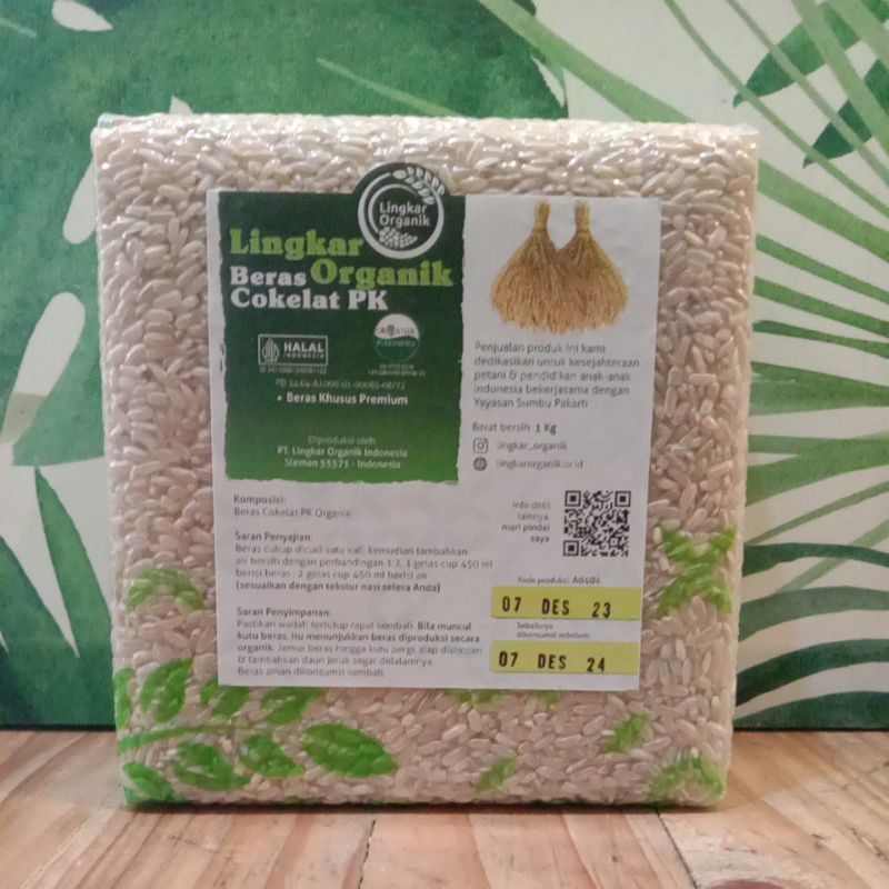 

Beras Organik Coklat Pecah Kulit 1 kg-Lingkar Organik