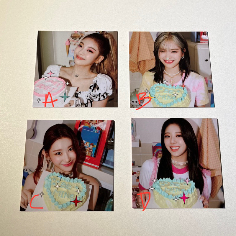 Itzy official square photocard crazy in love loco
