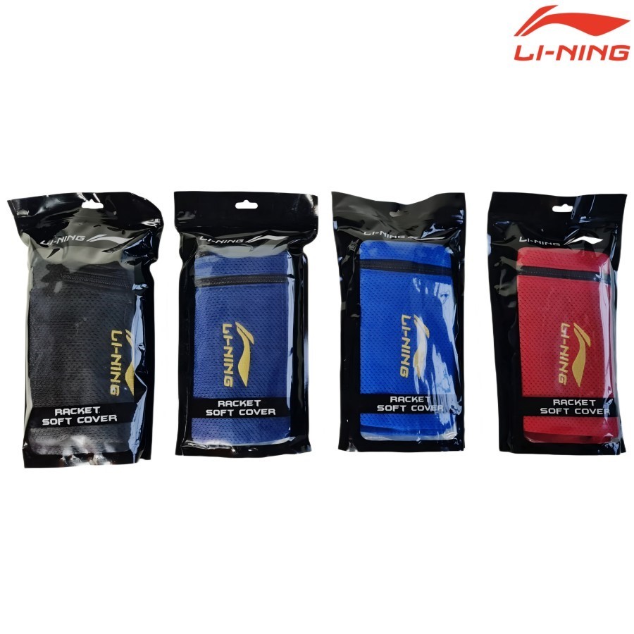 New Lining Racket Soft Cover / Racket Drawstring Bag ABDS 845 - Black