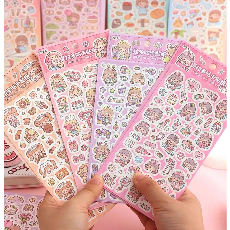 

Stiker Glitter Soft Cute Buat Dekor DIY Case HP / Deco Photocard Kpop TLD135